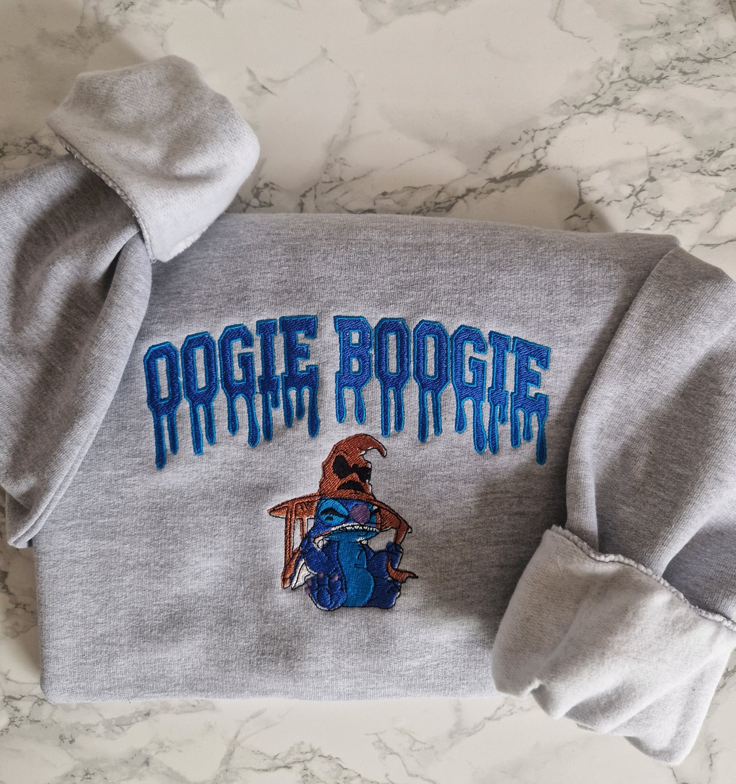 Oogie boogie embroidered sweatshirt