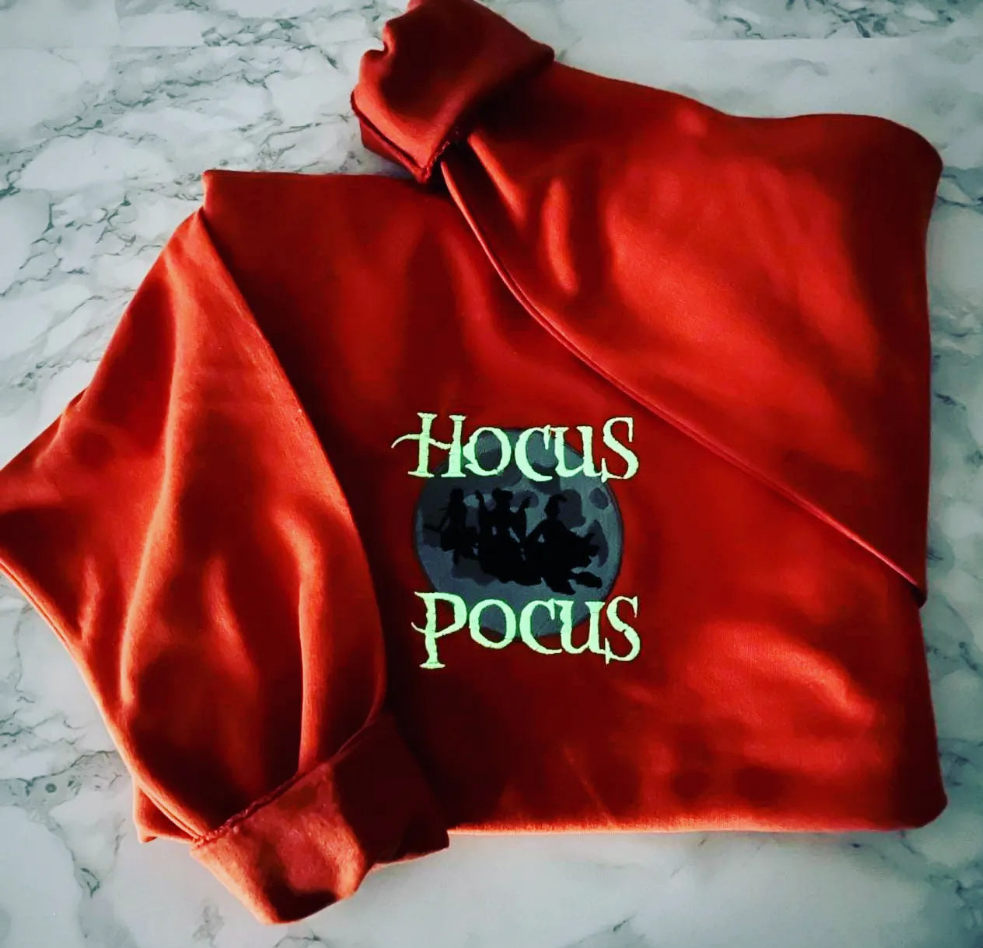 Hocus Pocus Halloween embroidered sweatshirt